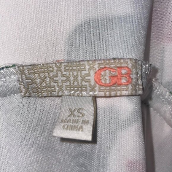 GB Gianni Bini Spaghetti Strap White Red Floral Wrap Maxi Dress Size XS - Picture 7 of 12